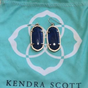 Kendra Scott Elle Earrings Navy